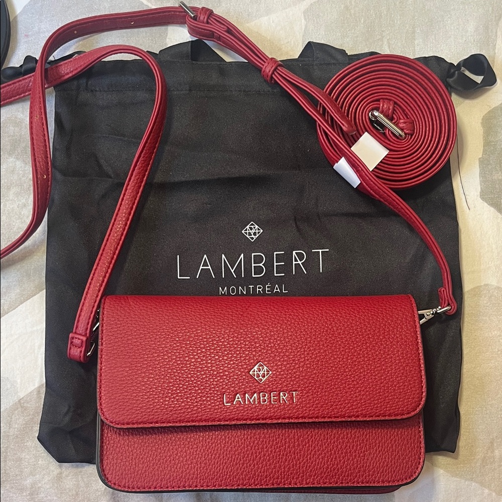 Lambert faux leather convertible bag
